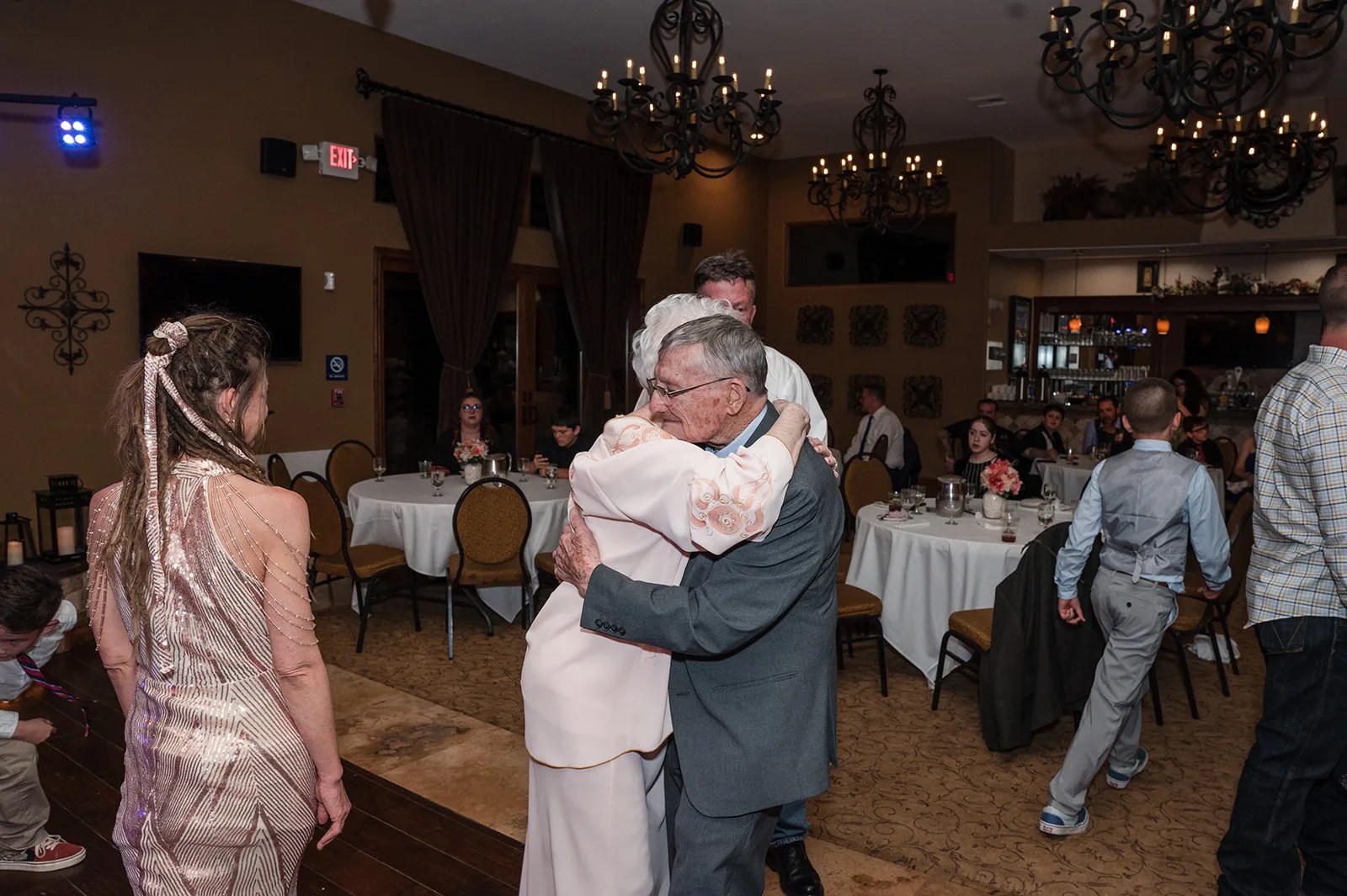 Guests at the reception at The Windmill House, Chino Valley, AZ