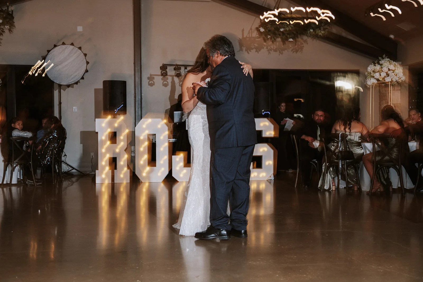 Dance floor at Willow Ridge wedding venue at Willow Ridge, New Braunfels, TX