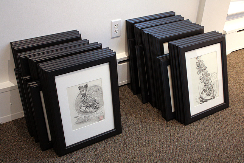 Installation of the exhibit