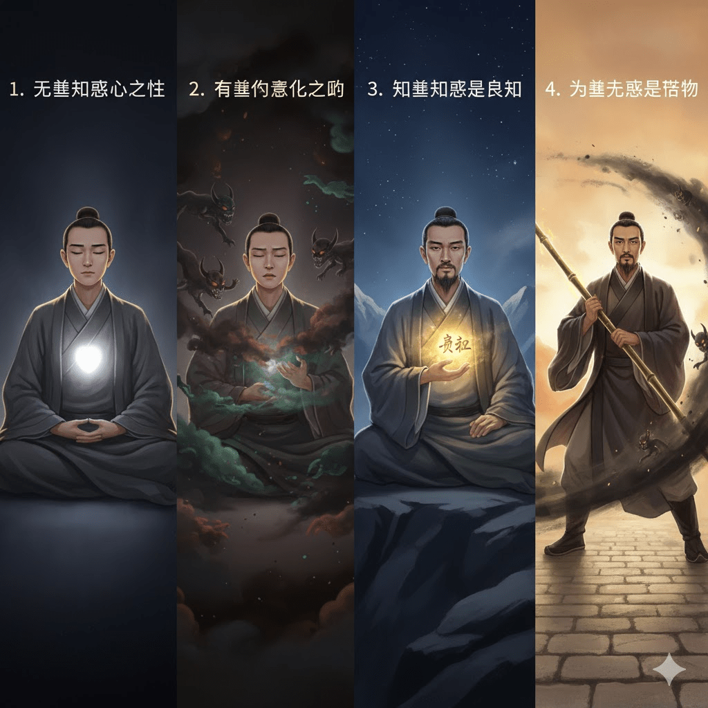 The 4-Sentence Protocol (四句教)-A Daily Operating System