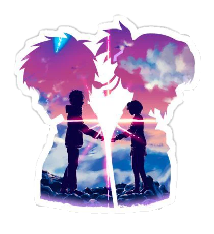 "Your Name: Touching Hands" Sticker