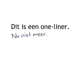 oneliner