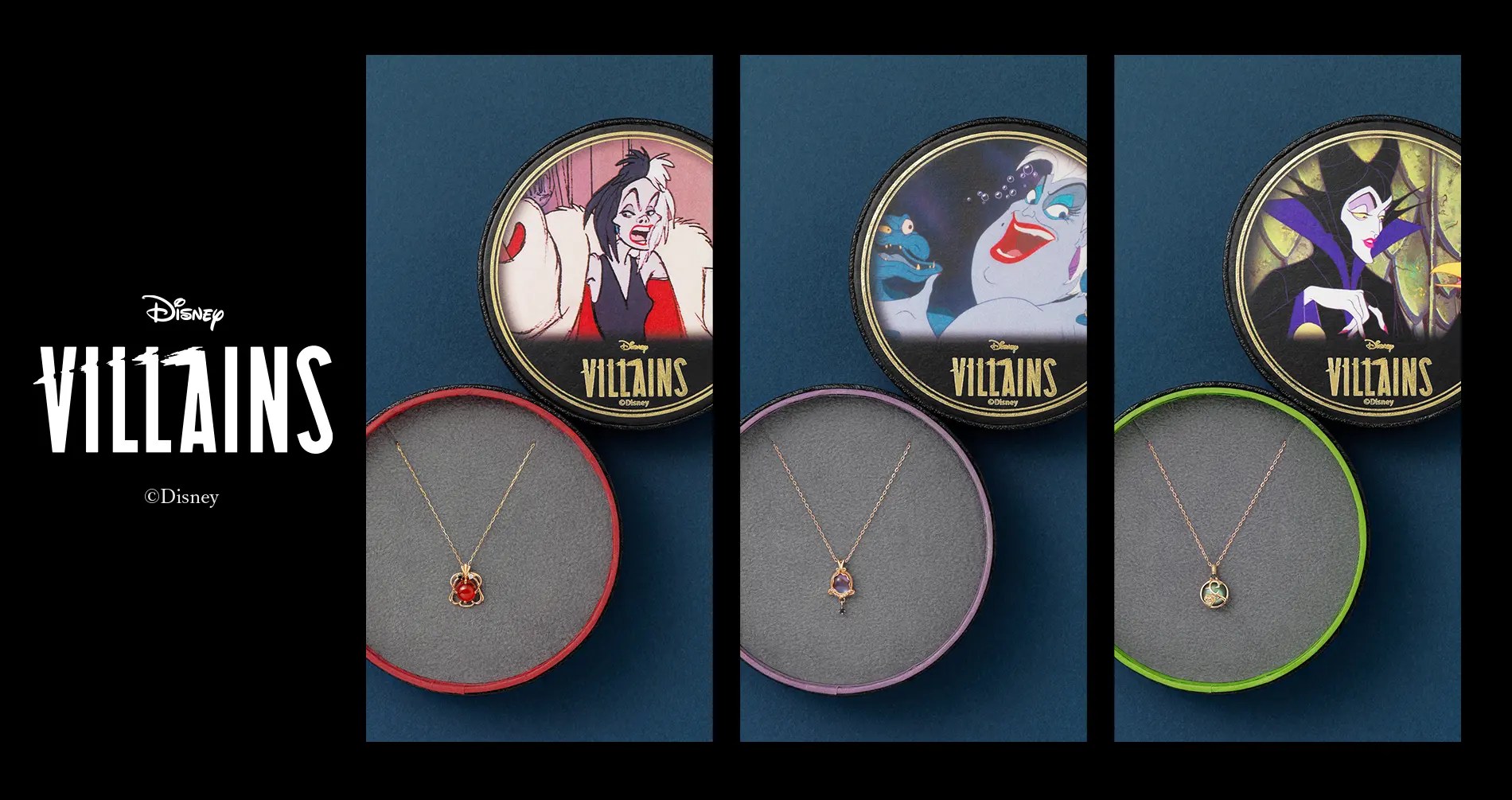 天然石が光る「ディズニーヴィランズ」クルエラ、アースラ