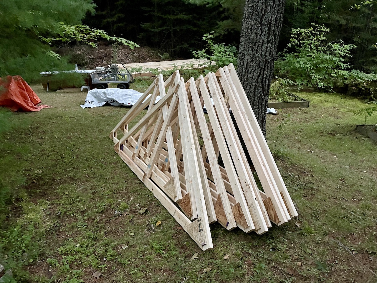 How to build a shed roof truss