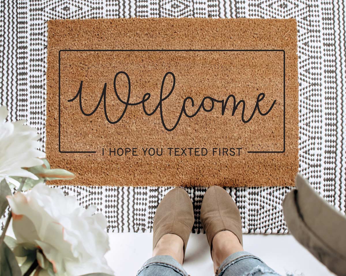 Compatible with silhouette, cricut and other cutting machines. Cute Doormats Free Svg Files Weekend Craft