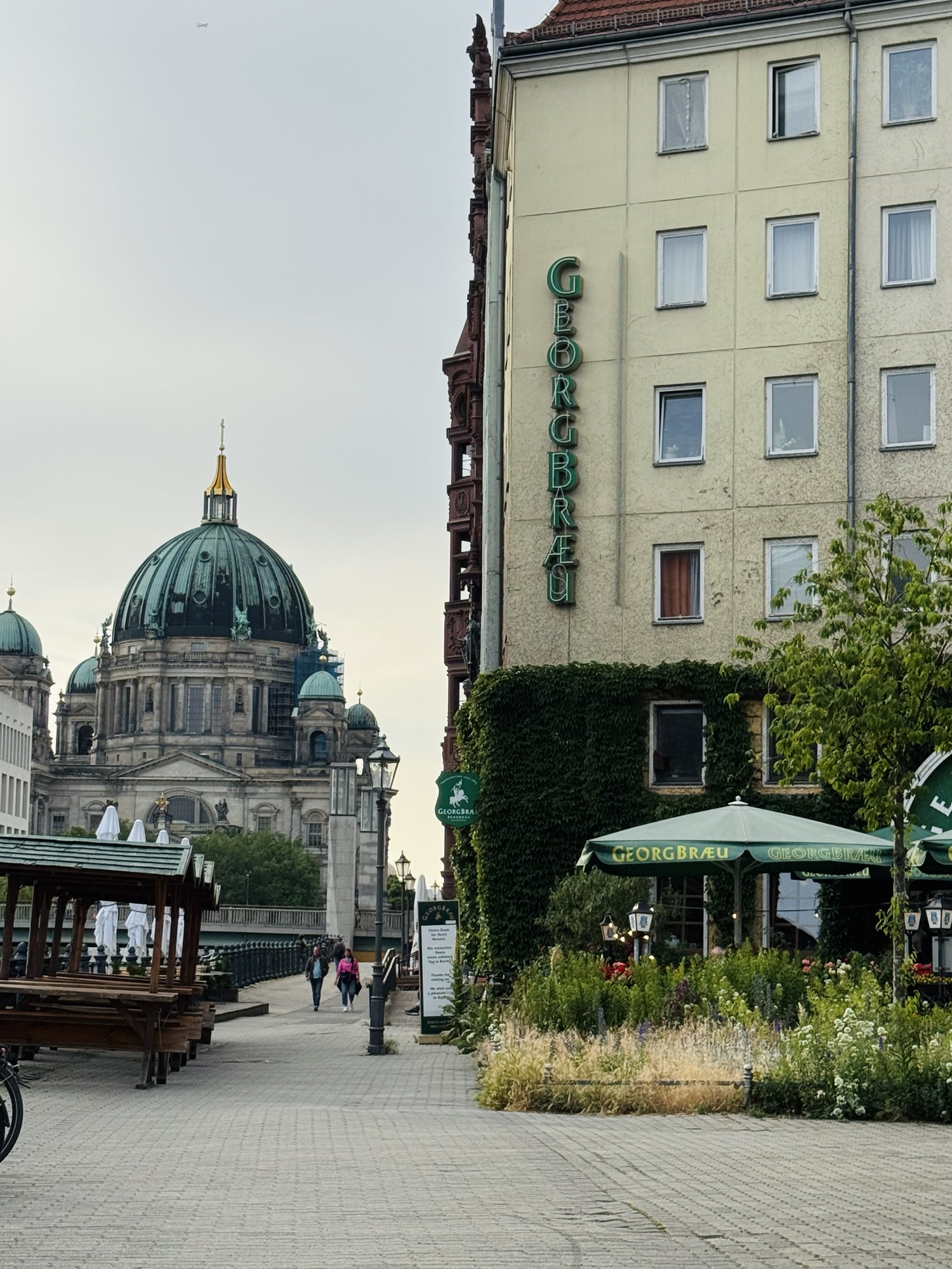 Berlin Cathedral in Berlin Germany, view from Nicholas' Square