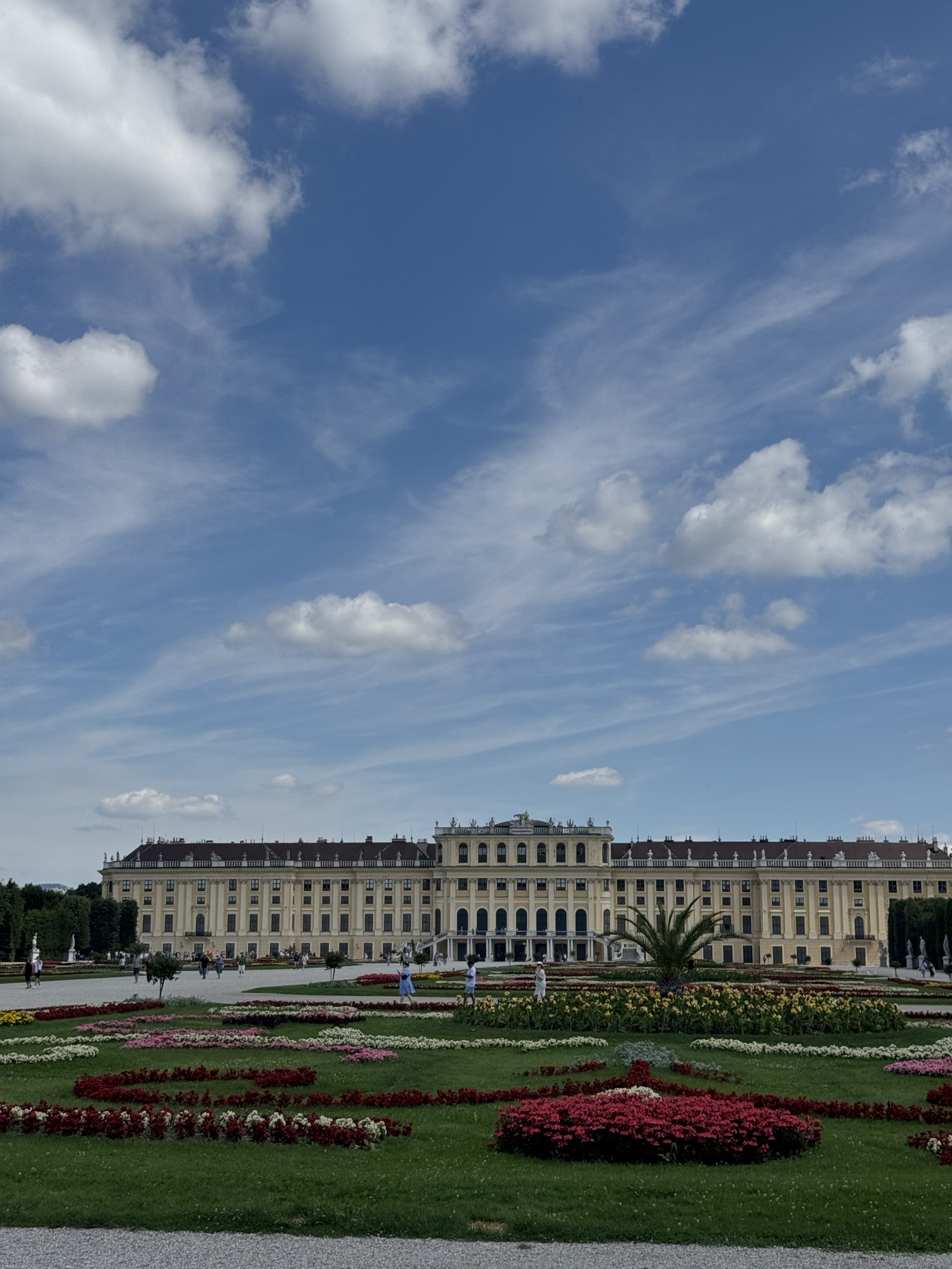 Schönbrunn Palace gardens in Vienna Austria