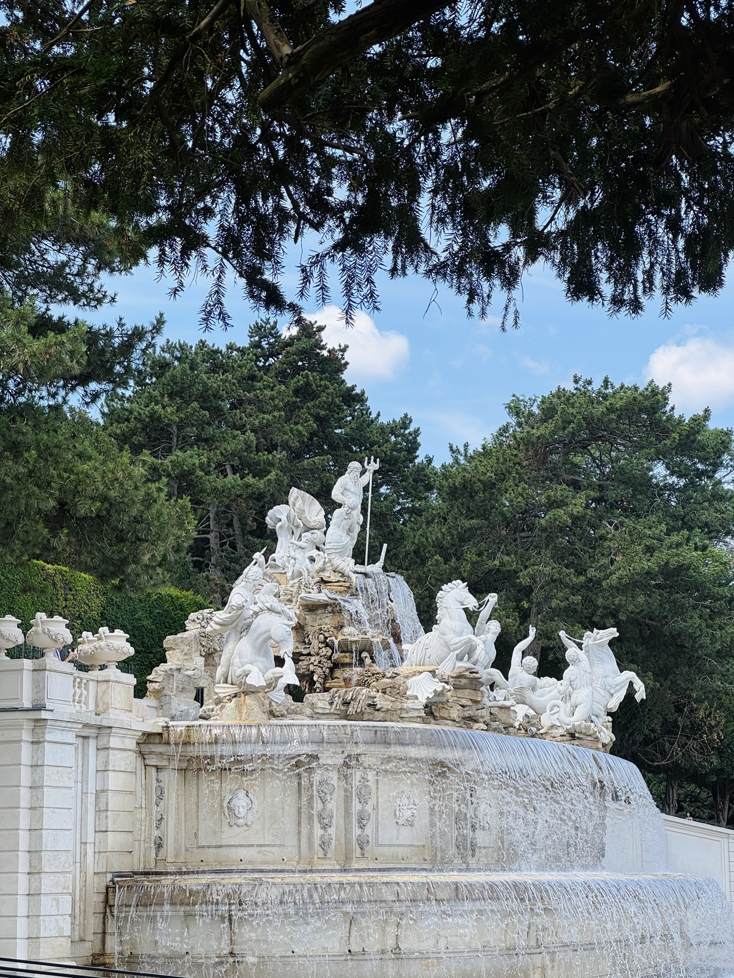 Neptune Fountain in Vienna Austria