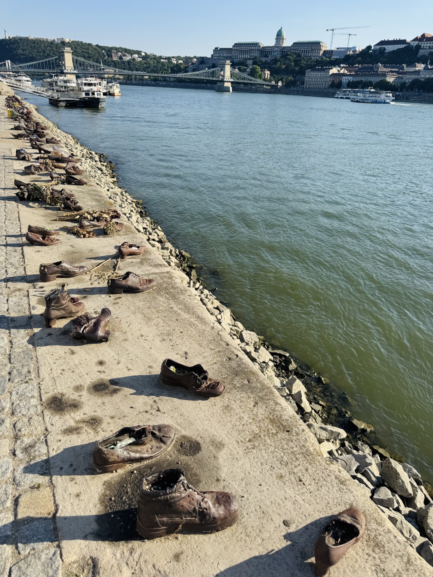 Shoes on the Danube River Memorial