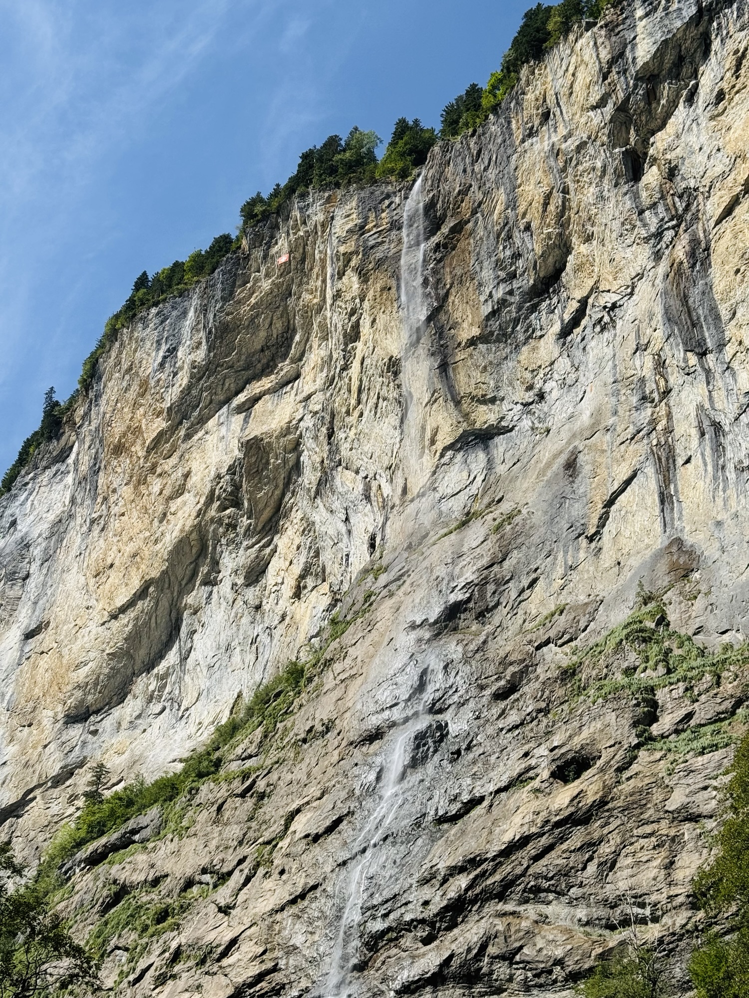 Staubbach Falls in Lauterbrunnen Switzerland