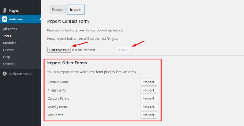 Import Contact Forms To Weforms Weforms Pro - Best Space Photos in Desktop