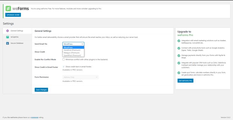 Wordpress Contact Form Email Settings Weforms Pro - Geometric Design Collection - Desktop Quality