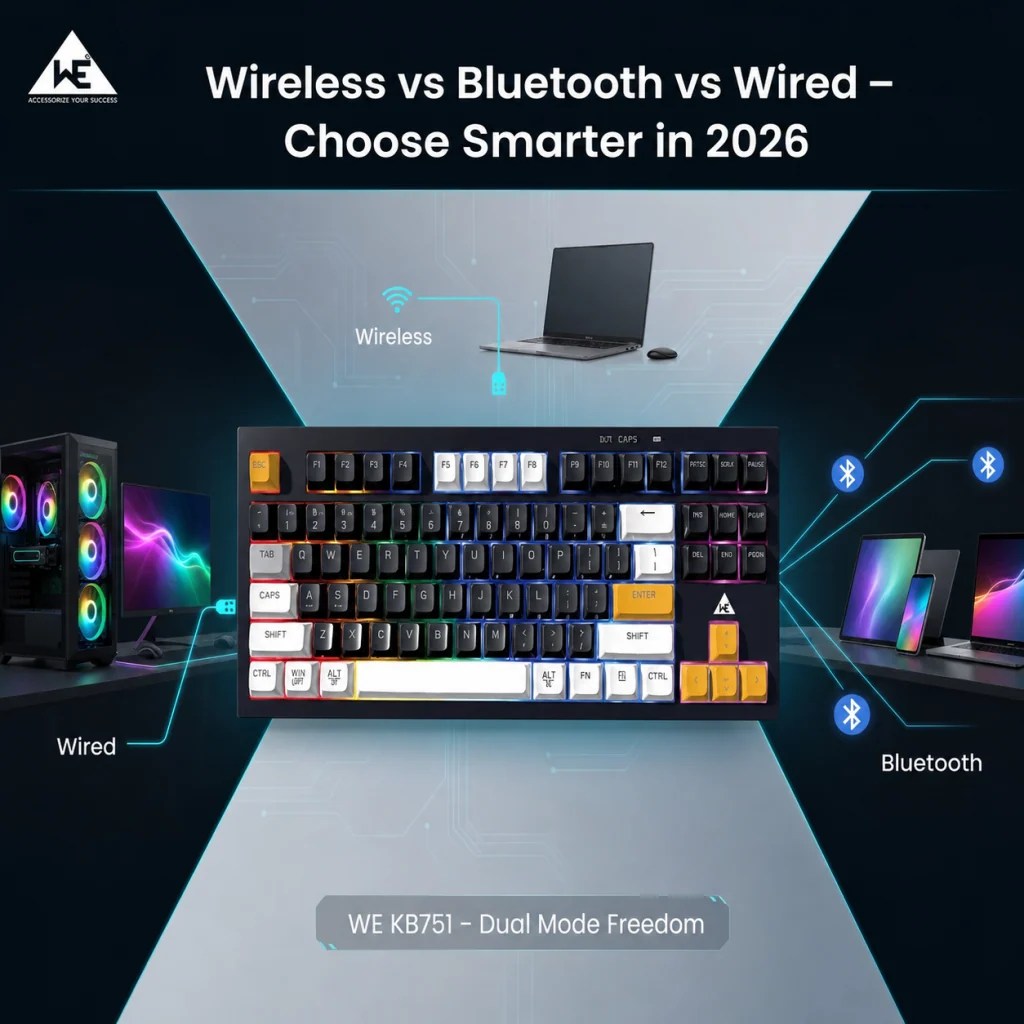 How To Choose Choosing The Right Keyboard In 2026 WE Global WE KB751 Dual Mode Freedom 