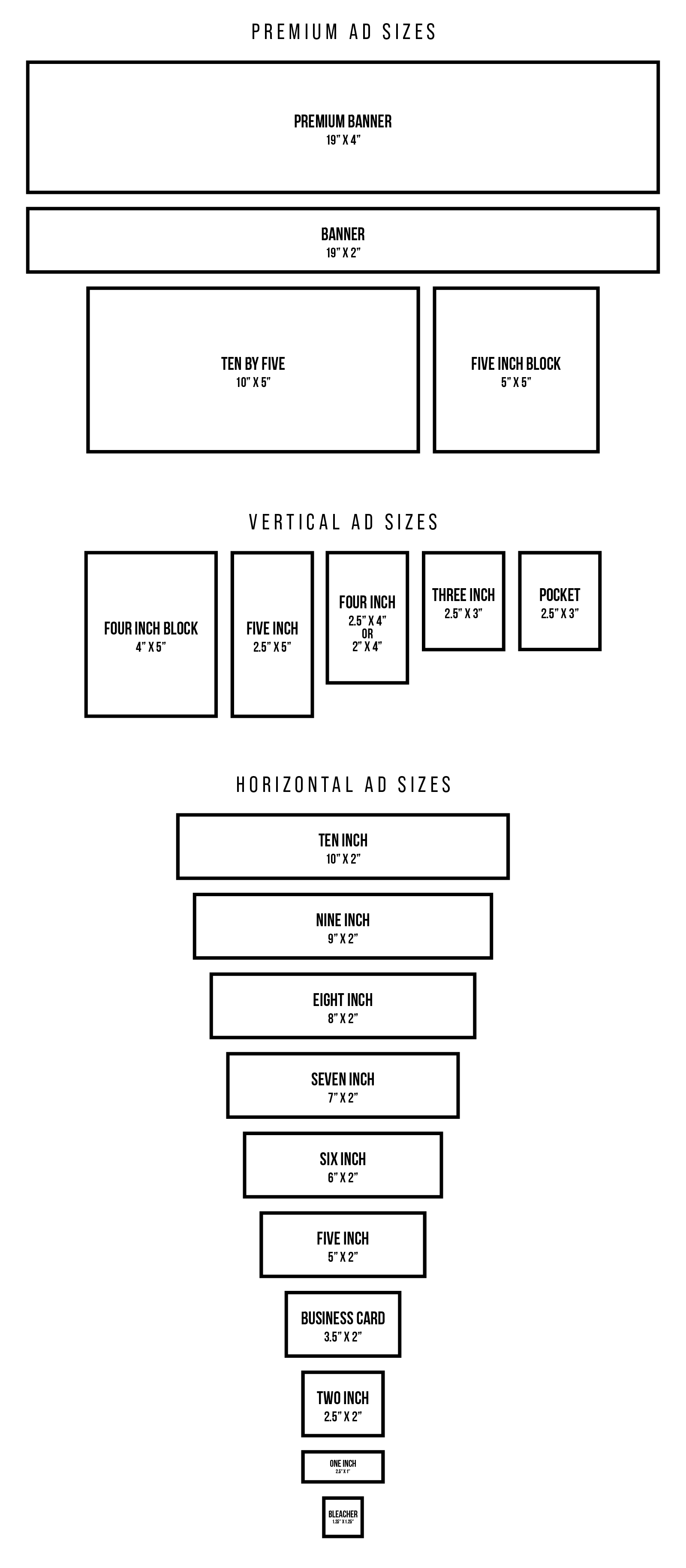 Posters Ad Sizes