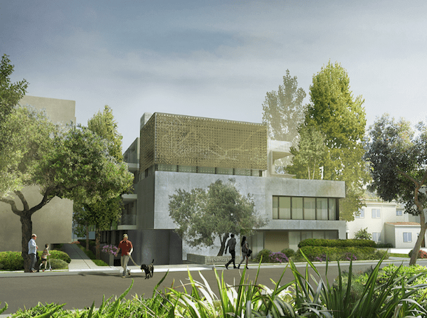 A rendering of the revised 826 N. Kings Rd. project. Architect Ric Abramson