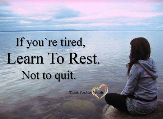if you're tired, learn to rest. Not to quit.
female meditating at the edge of the water