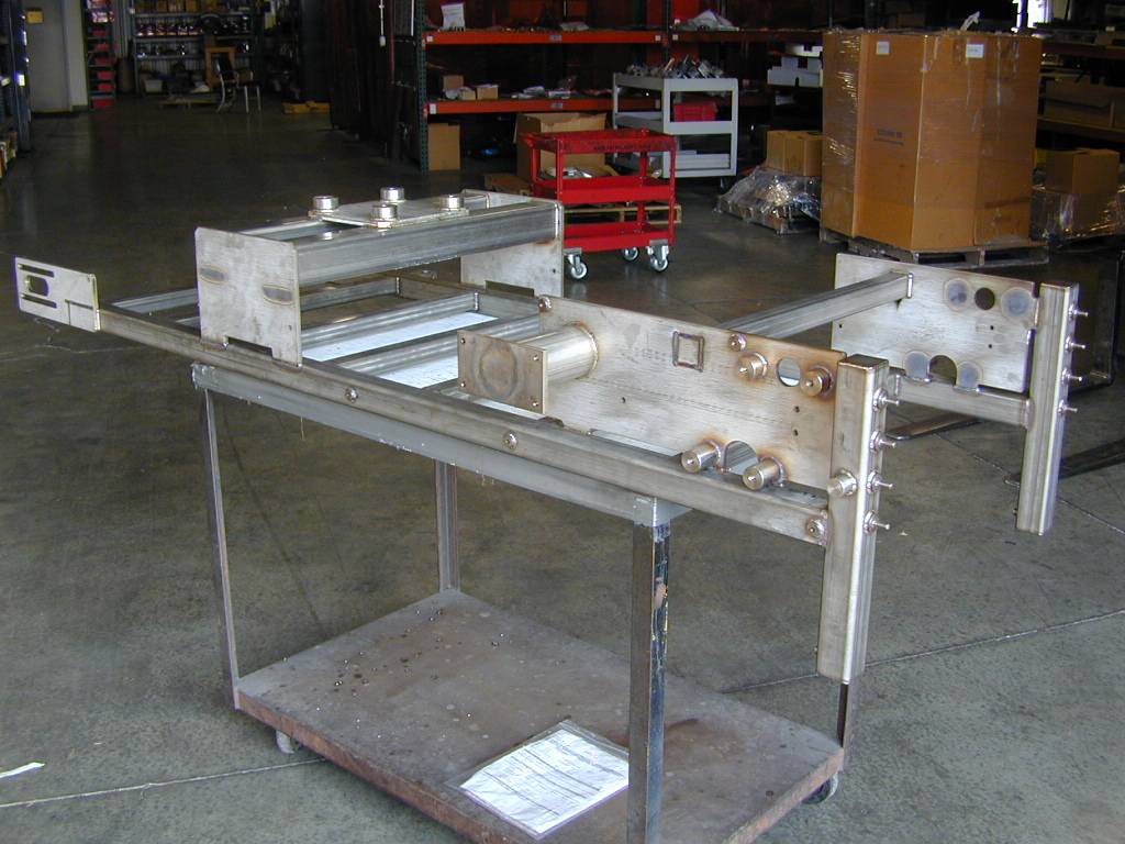Stainless steel frame weldment