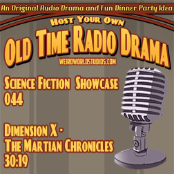 Audio cover for Dimension X - The Martian Chronicles