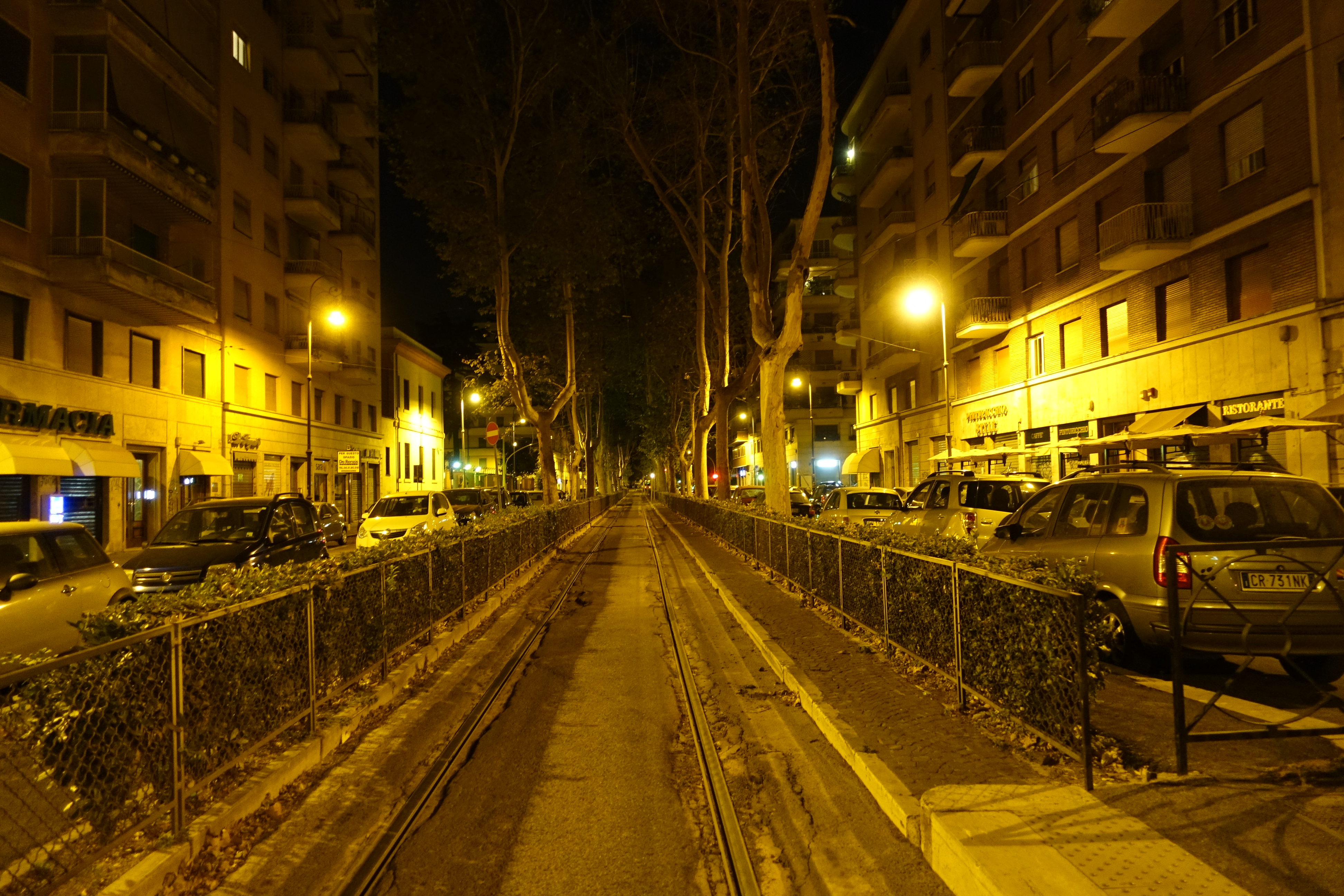 Waiting for the tram