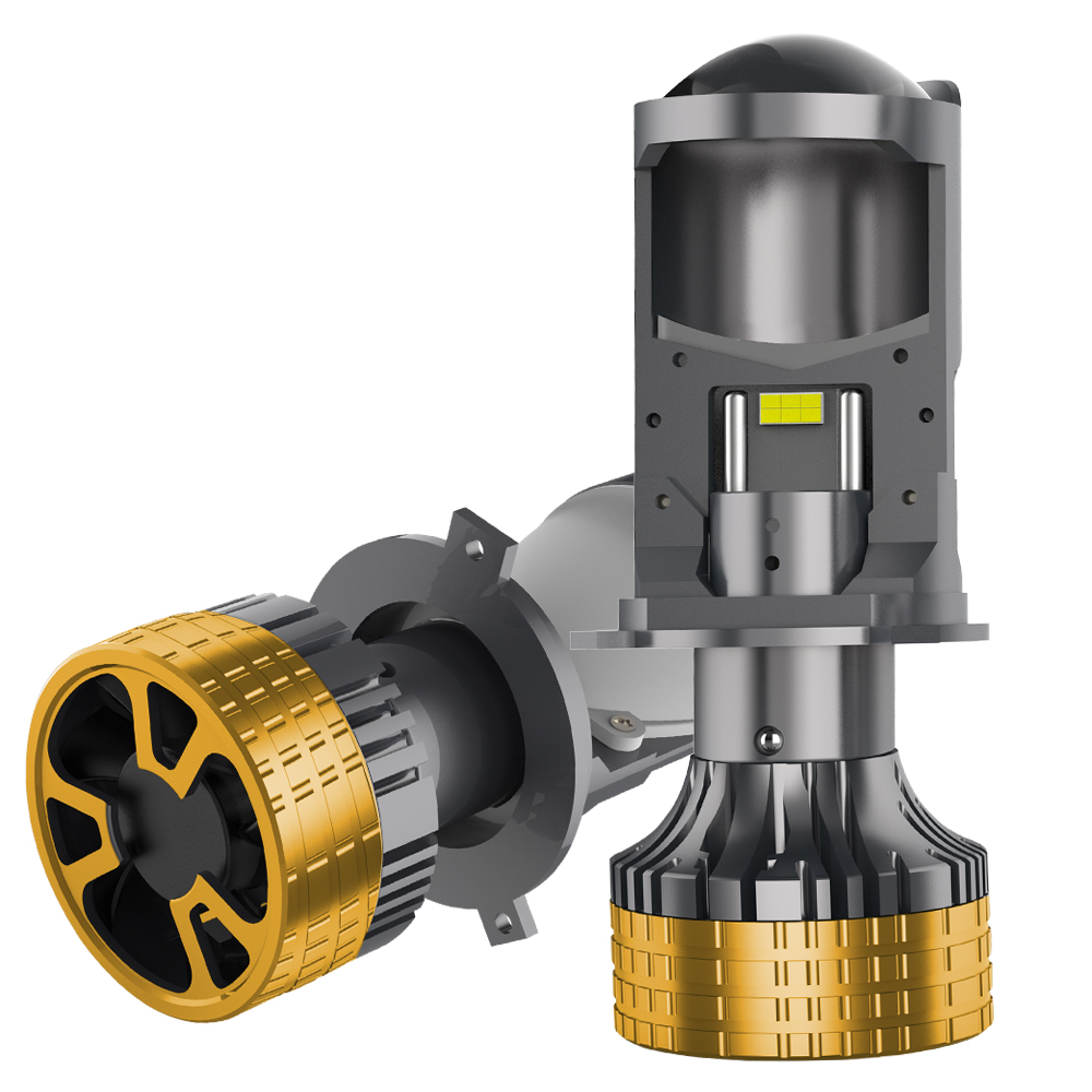 T90pro Series | 160W Super Bright H4 9003 High/Low Dual Beam LED Mini Projector Headlight Bulbs For Car & Motorcycle