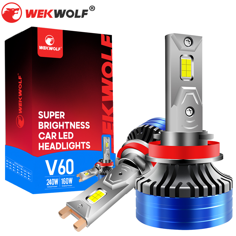 V60 Series | Wholesale High Power 240W 24000LM 6000K Cool White LED Headlight Bulbs for Car