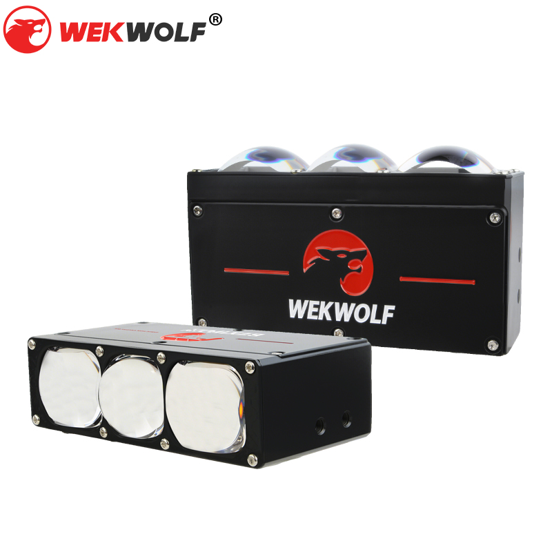 Z3 Pro | Automotive Grille Lights Motorcycle Headlight Driving Light LED Spot Light 85W 3 Lens Dual Color Fog Lamps for Car Trucks SUV AUTO Car Accessories