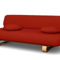 Bemz red slipcover on IKEA Allerum couch