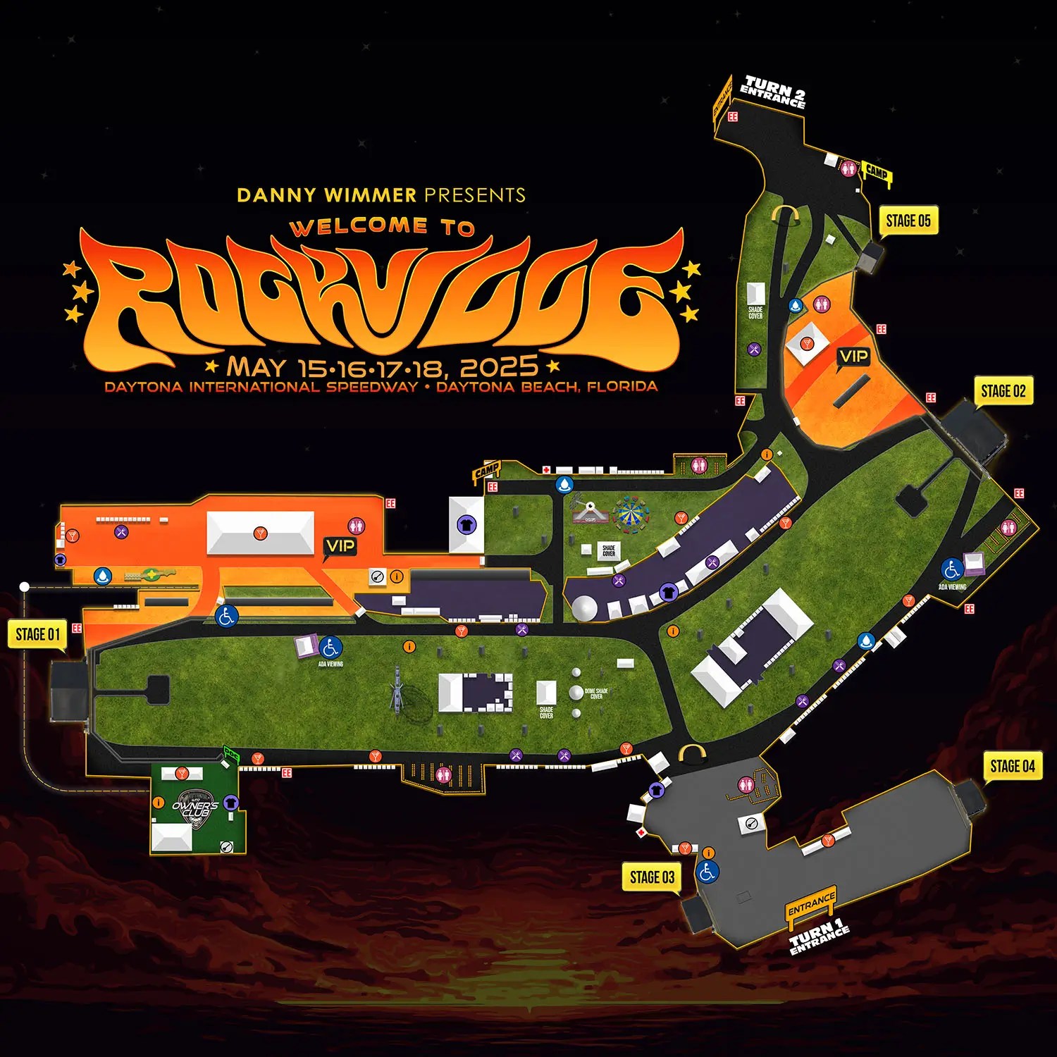 Mapa De Daytona Florida Volusia County Emergency Management Festival Map.webp