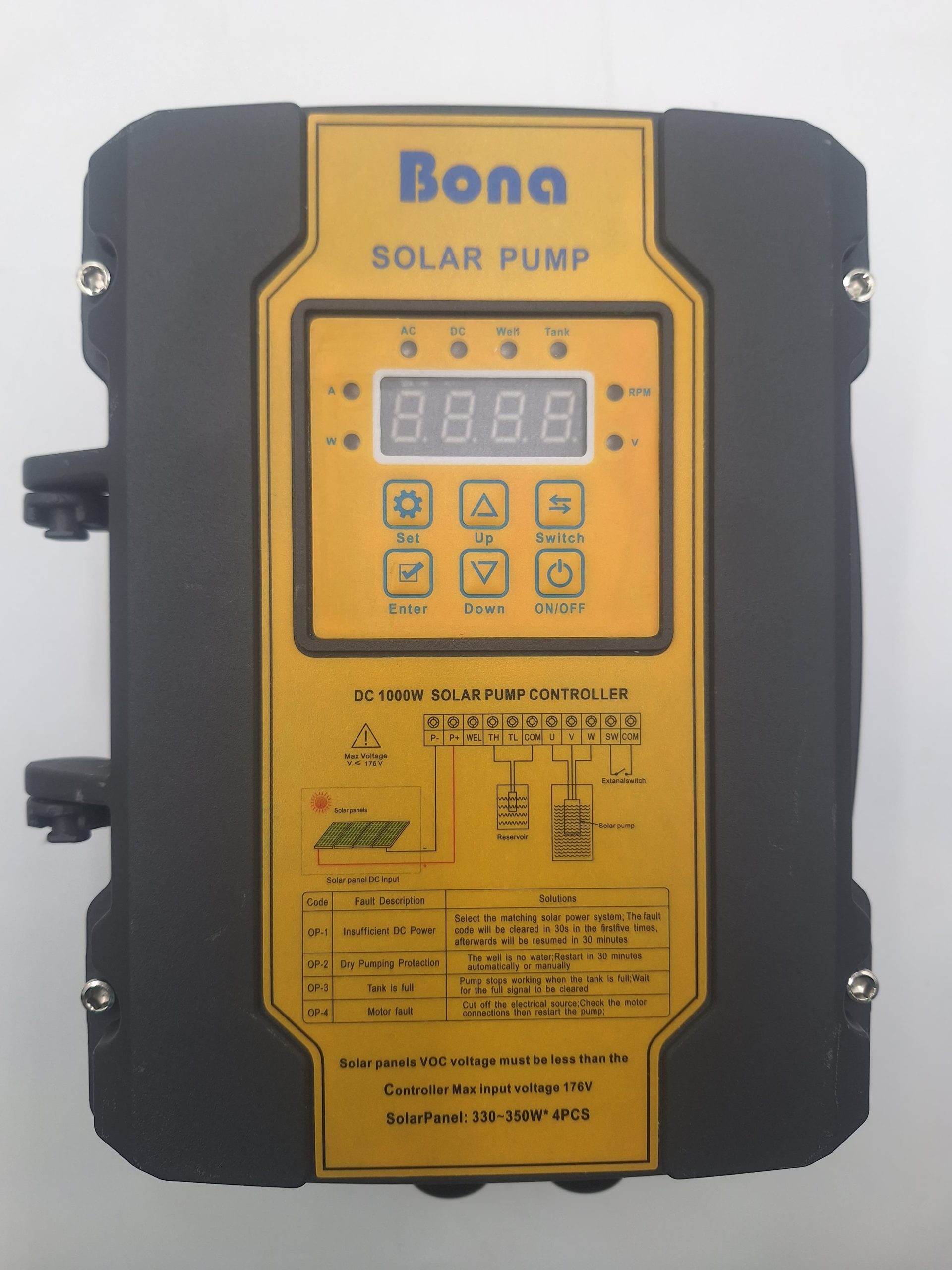Bona 106m DC 100w solar pump with charge controller