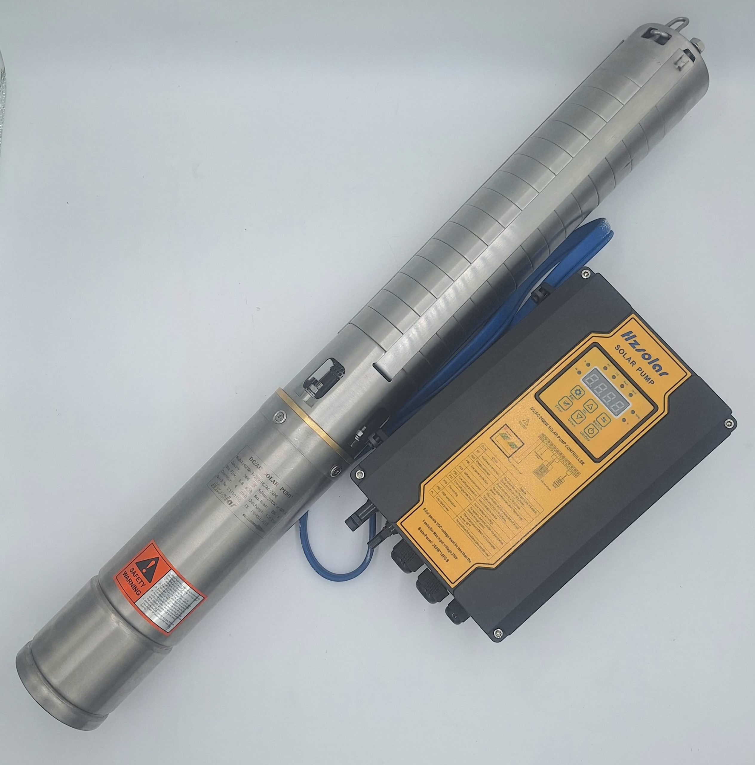 Hz Solar 220m DC/AC 2400w Solar pump with charge controller