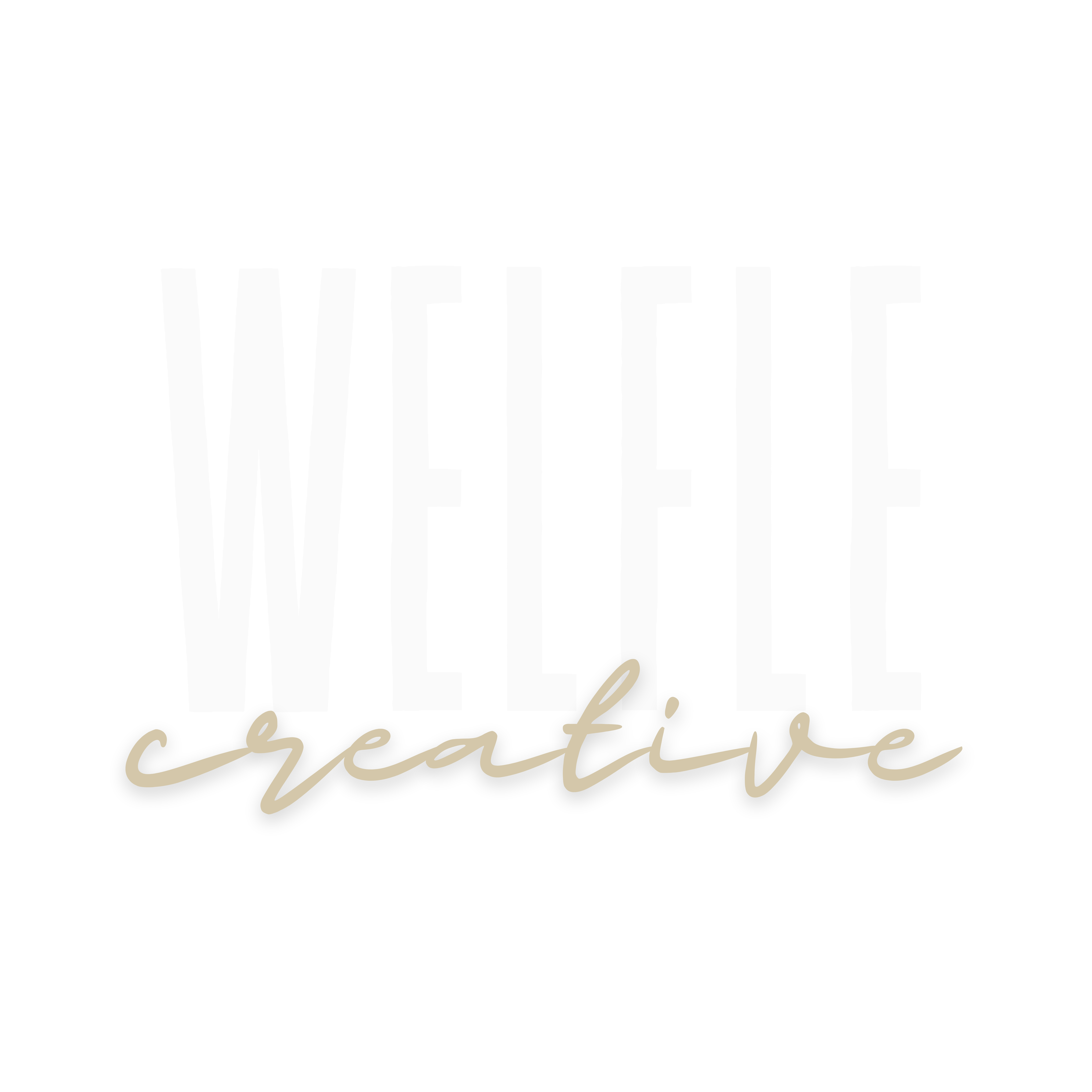 welfle creative logo for dark background