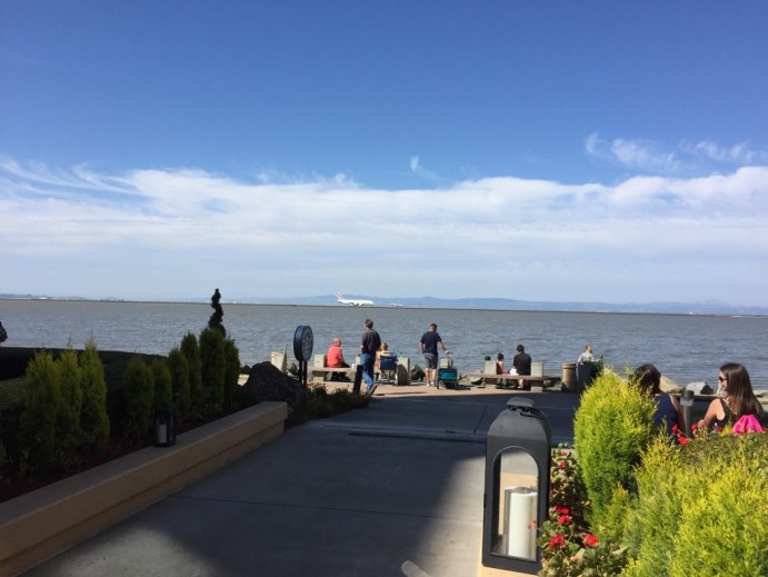The hotel patio area, lovely.