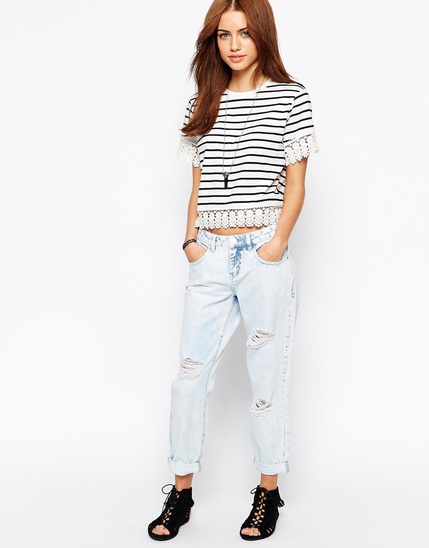 FOR ALL MY SHORT LADIES!! I know finding a cool pair of jeans can be hard, especially a cool pair of boyfriend jeans. But don't despair: ASOS has an amazing Petite line and you can snag these New Look Petite Boyfriend jeans for $45.00 http://bit.ly/1b0Uur3