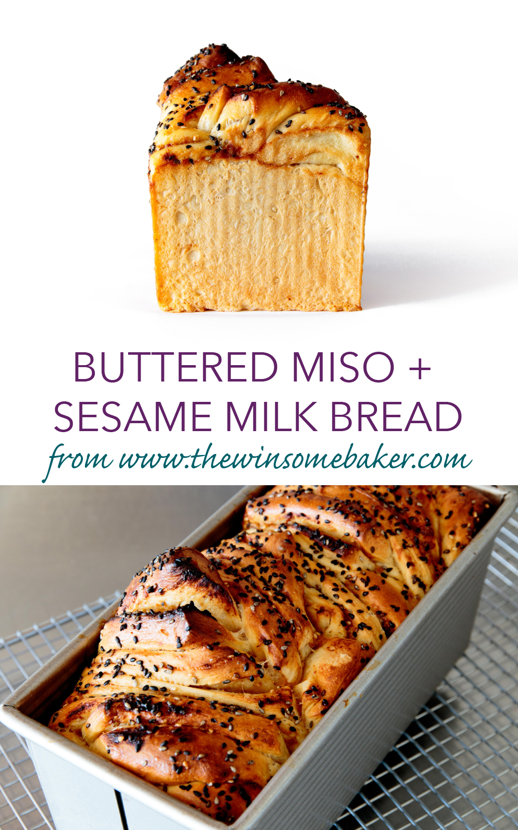 WELLINGTON BAKEHOUSE - Buttered Miso + Sesame Milk Bread