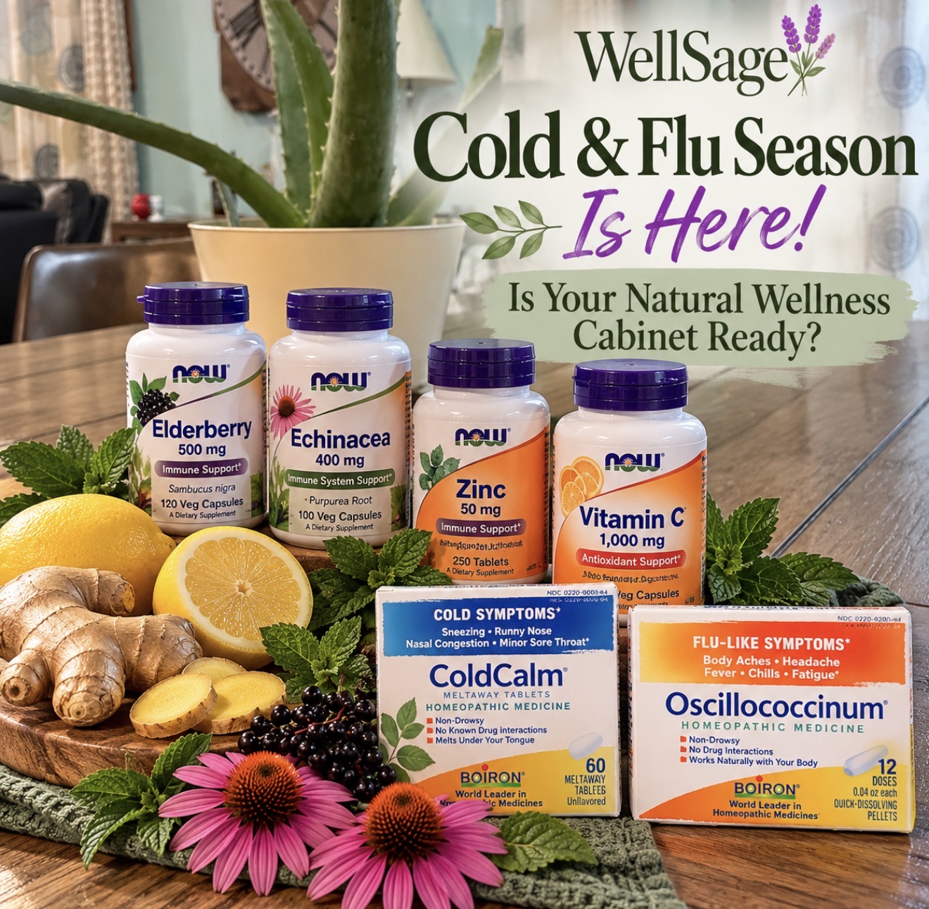 Cold & Flu Season Is Here! Is Your Natural Wellness Cabinet Ready?