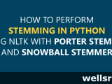 Stemming In Python With Nltk Examples Wellsr