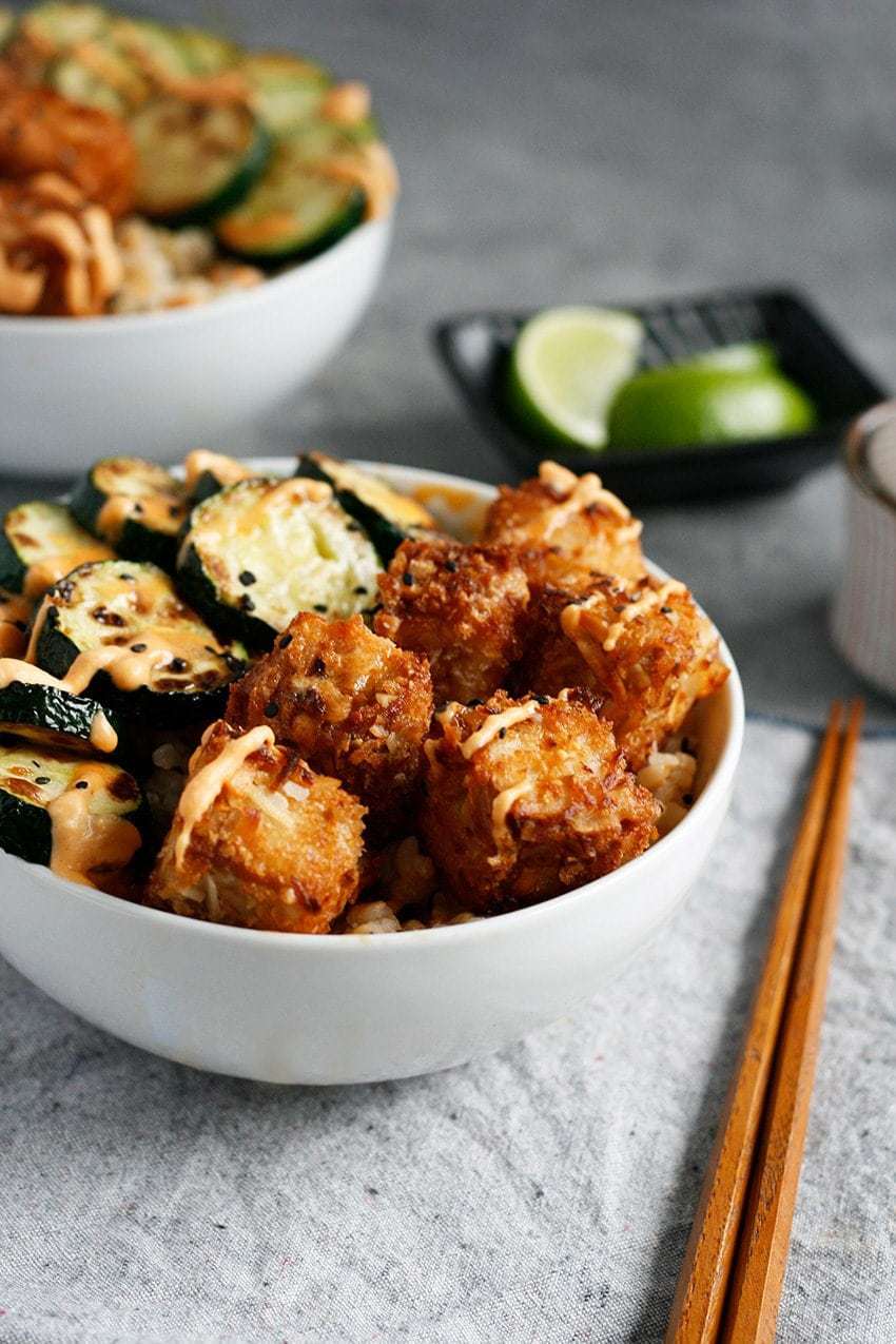 pics Coconut Crusted Tofu Recipe coconut crusted tofu with sweet chili sauce
