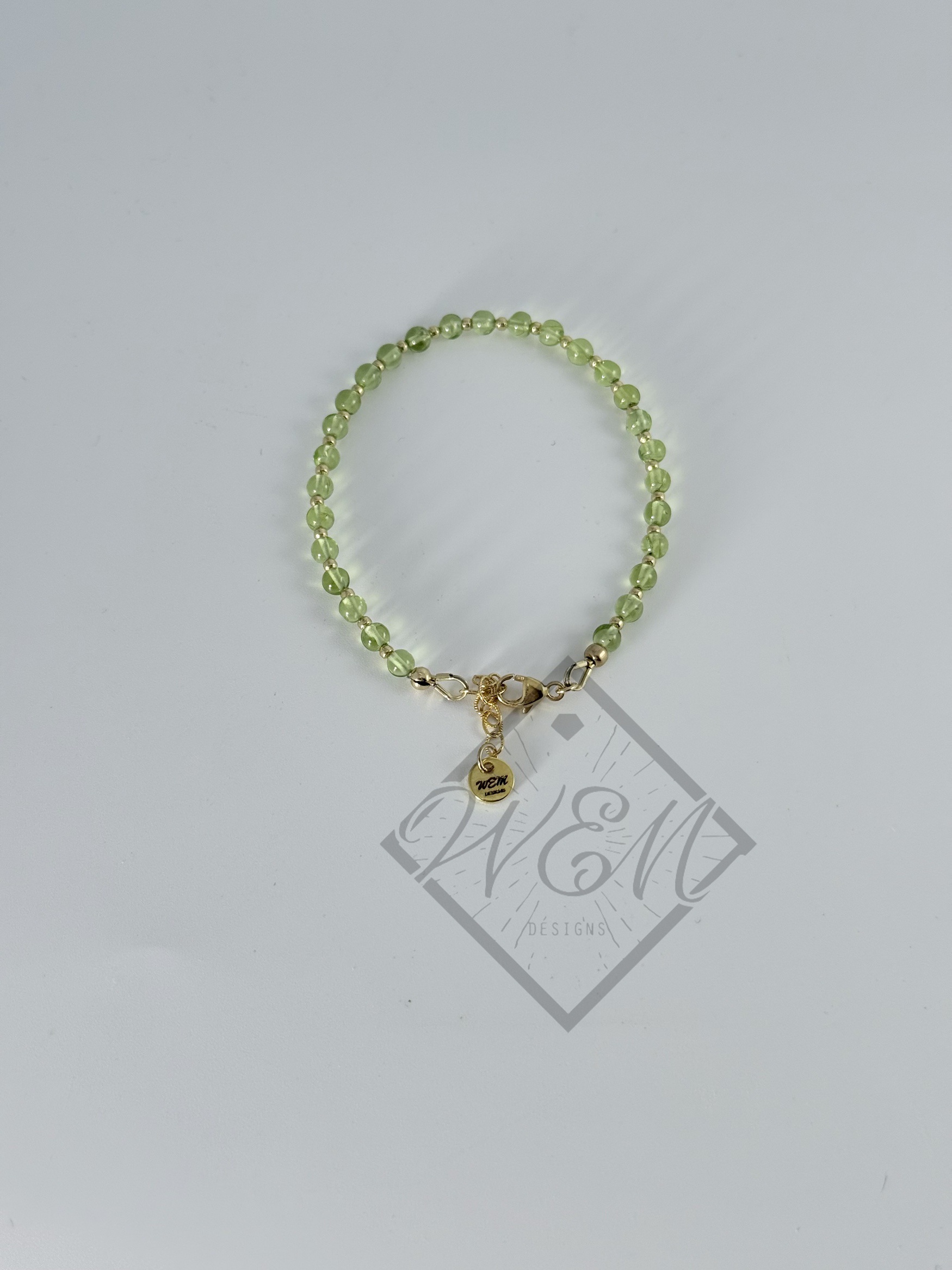 Peridot 14K Yellow Gold Filled Bracelet