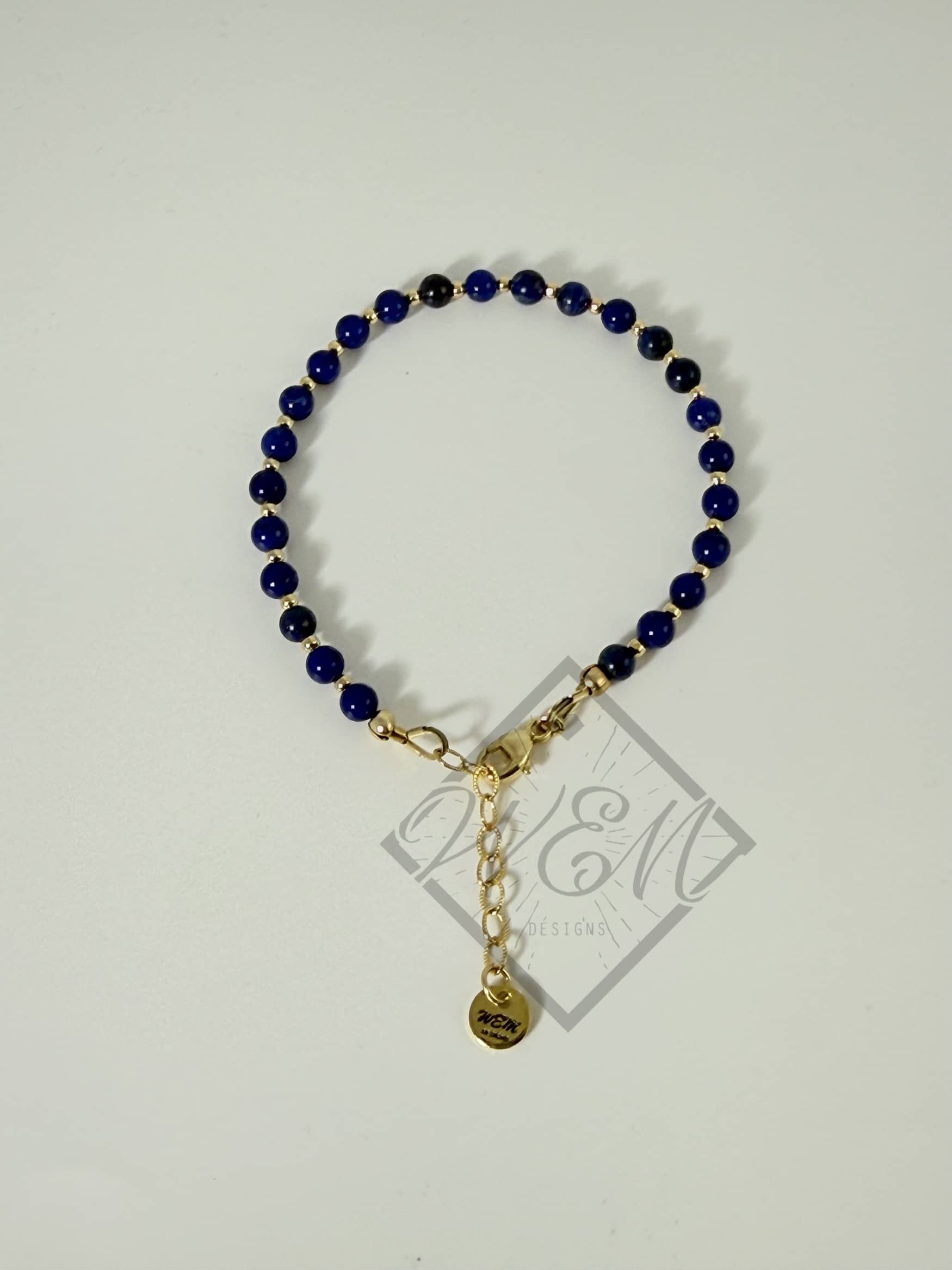 Lapis 14K Yellow Gold Filled Bracelet