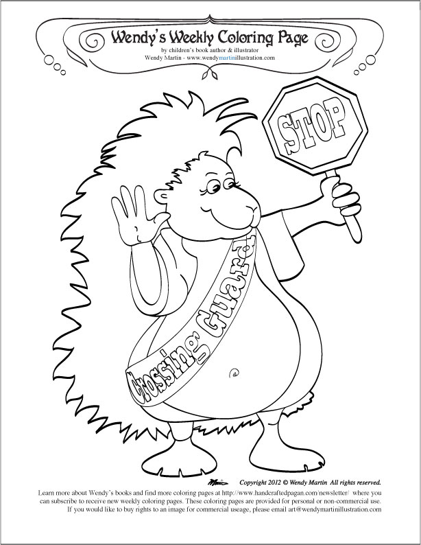These colouring pages include accompanying mini lessons to help teach children norse theology, mythoogy, lifestyle,. Crossing Guard Coloring Page