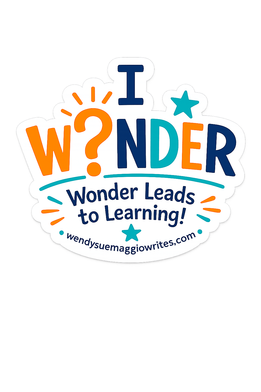 I Wonder Logo Sticker