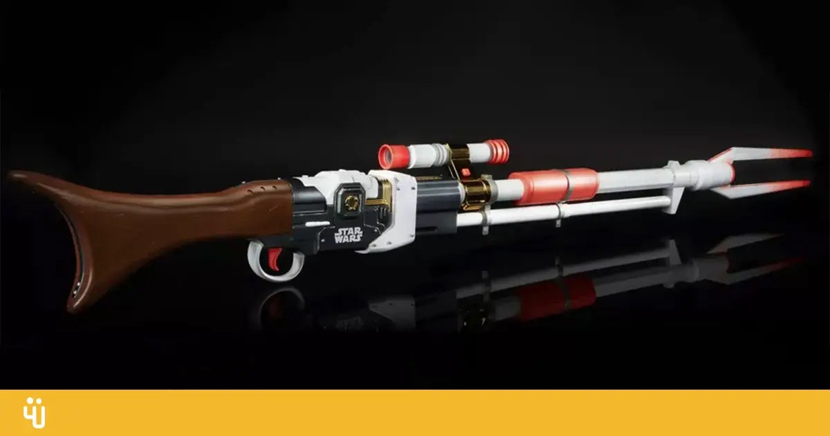 About 69x26x11.5 cm / 27x10.5x4.5inch。 bullet: The Mandalorian's Unique Sniper Rifle Is Now A Nerf Blaster