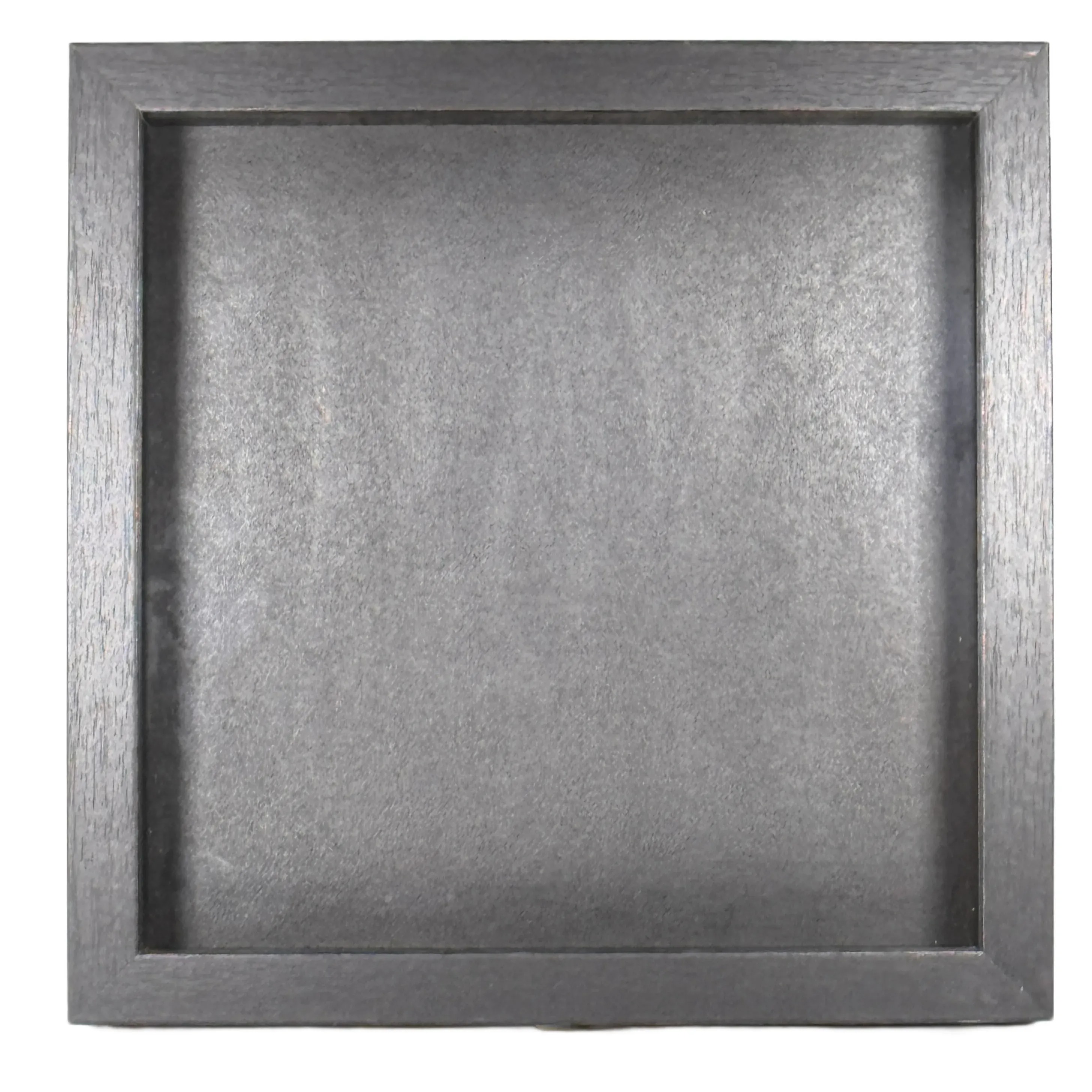 Luxe diepe lijst met zwart frame en zwart achtergrond - 25x25x4,5 cm