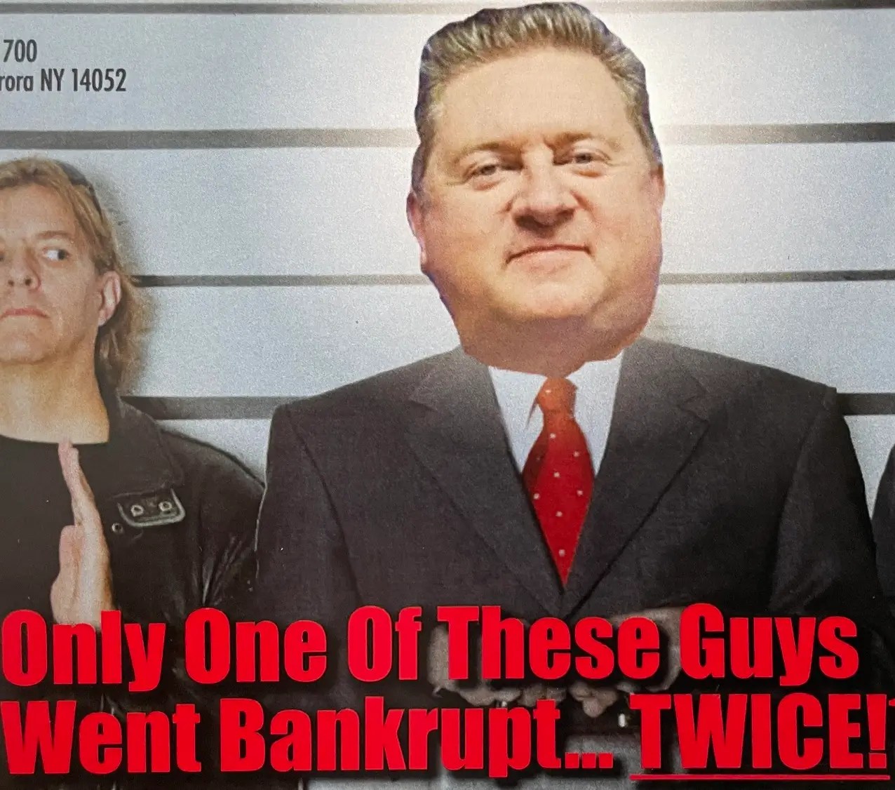 This is a picture of a campaign flyer sent out by the DiPietro Campaign Attacking Republican Primary Opponent Mitch Martin Over His Financial Dealings