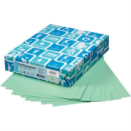 PAPER LETTER SIZE GREEN 20 LB