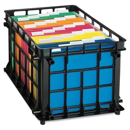 FILE CRATE BLACK(CAJA PLASTICA