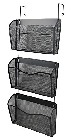 MESH 3-WALL POCKET LETTER BLK