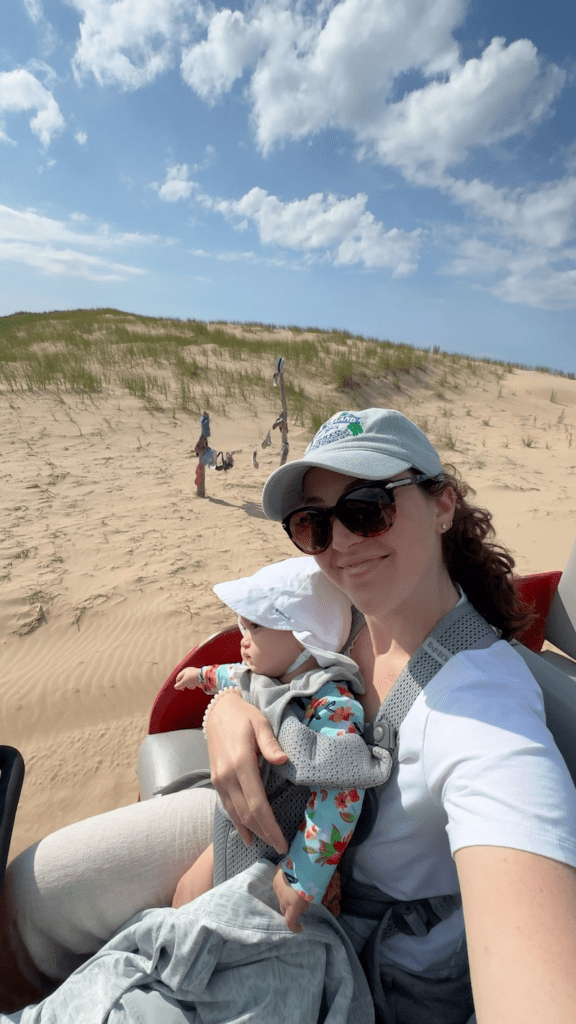 Mac Woods Dune Rides Baby in Carrier