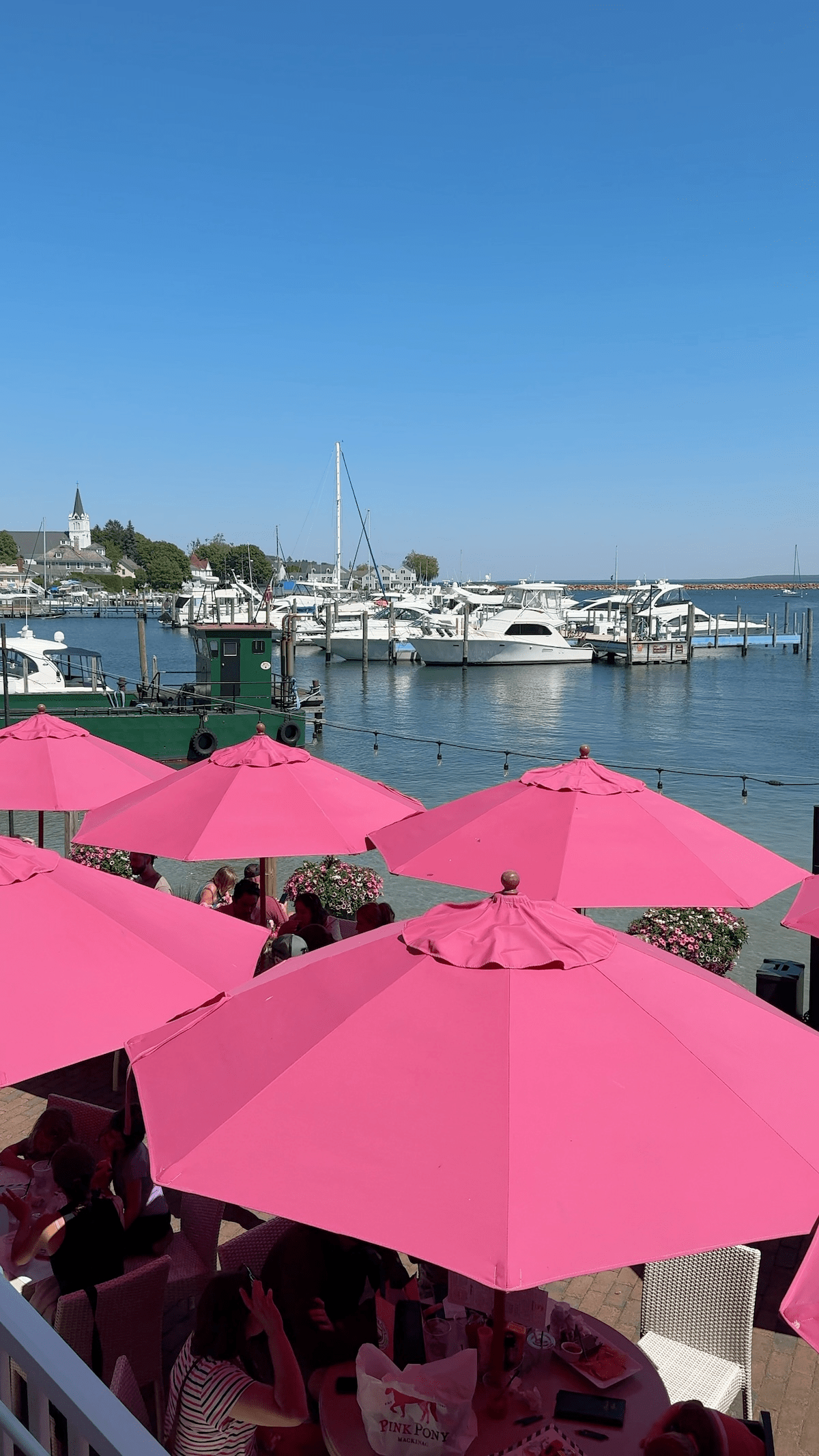 Pink Pony Patio View at the Chippewa Hotel Waterfront