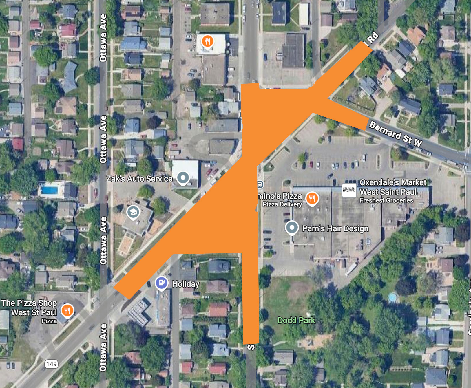 Smith/Dodd Construction Detours and Business Access – West